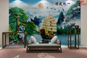 ภาพเรือมงคลกับวิวทะเล