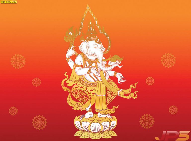 ช้างบนดอกบัว สี