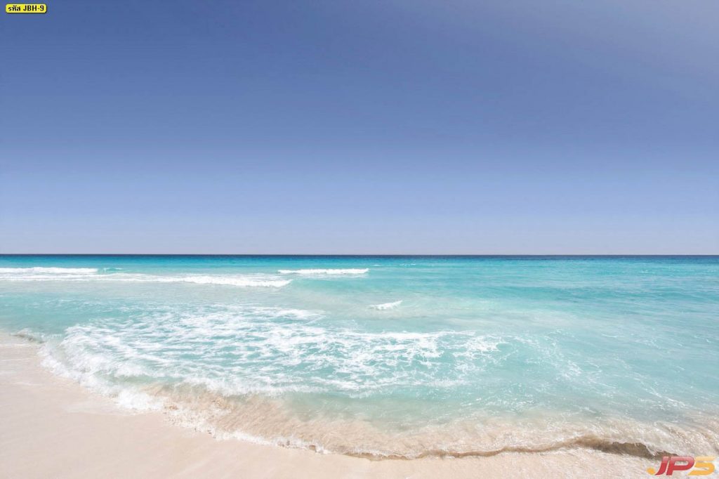 ภาพหาดทรายสีขาวกับทะเลสีฟ้า