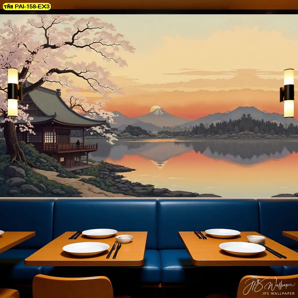 วอลเปเปอร์ติดผนังร้านอาหารญี่ปุ่นสวยๆ ทำให้ร้านของคุณดูหรูหราและมีเอกลักษณ์โดดเด่นไม่เหมือนใคร