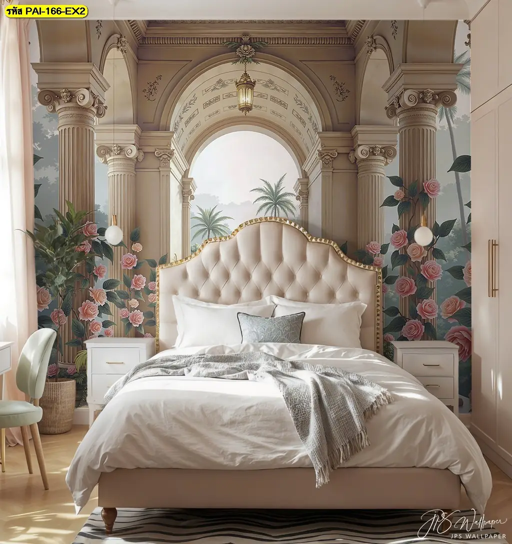 เปลี่ยนห้องนอนให้เหมือนฝันด้วยรูปภาพติดผนังห้องนอนลายปราสาทและวอลเปเปอร์ภาพลวงตาทำให้ห้องดูกว้างขึ้น มีมิติสวยงามโดดเด่นไม่ซ้ำใคร
