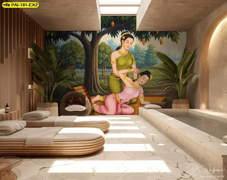 วอลเปเปอร์ภาพนวดแผนไทยชั้นดี ตกแต่งร้านนวดของคุณให้ดูสวยงามและพรีเมียมยิ่งขึ้น