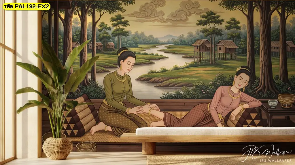 ภาพศิลปะตกแต่งร้านนวด ผลิตในไทยโดดเด่นสวยงาม พร้อมบริการจัดส่งทั่วโลก