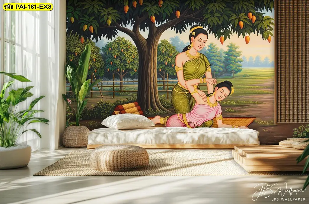 ภาพนวดแผนโบราณ พิมพ์บนผ้าแคนวาสคุณภาพสูง เปลี่ยนผนังร้านของคุณให้แตกต่างและน่าจดจำ