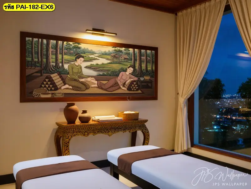 ภาพศิลปะนวดแผนไทยโบราณ ตกแต่งร้านนวด ช่วยเปลี่ยนร้านธรรมดาให้สวยงามและโดดเด่นไม่เหมือนใคร