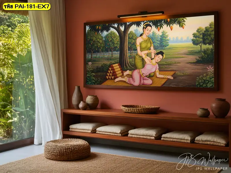 เพิ่มคุณค่าให้ร้านนวดด้วยวอลเปเปอร์ภาพศิลปะนวดแผนไทยที่สั่งทำพิเศษสำหรับคุณ
