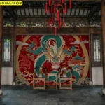 ภาพมังกรนำโชค แต่งผนังศาลเจ้าเพื่อเพิ่มพลังดี พร้อมภาพศิลปะมังกรจีนที่ช่วยเสริมความเป็นสิริมงคลในพื้นที่ไหว้พระ