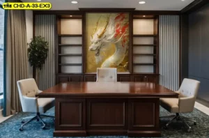 วอลเปเปอร์มังกรจีนสั่งพิมพ์ช่วยสร้างบรรยากาศทรงพลังให้ห้องประชุมและสะท้อนภาพลักษณ์องค์กรที่ต้องการความโดดเด่นและความมั่นใจในทุกการเจรจา