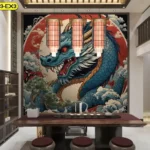 วอลเปเปอร์ลายมังกรจีนโมเดิร์นเหมาะสำหรับตกแต่งได้ทุกมุมบ้าน พร้อมรูปมังกรจีนแต่งบ้านที่ดูมีพลังและทันสมัย