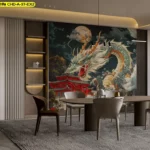 ภาพวาดมังกรสไตล์จีน เพิ่มมิติให้พื้นที่และผสานดีไซน์กับวอลเปเปอร์ติดผนังลายมังกรที่ช่วยสร้างเอกลักษณ์ให้บ้านของคุณ