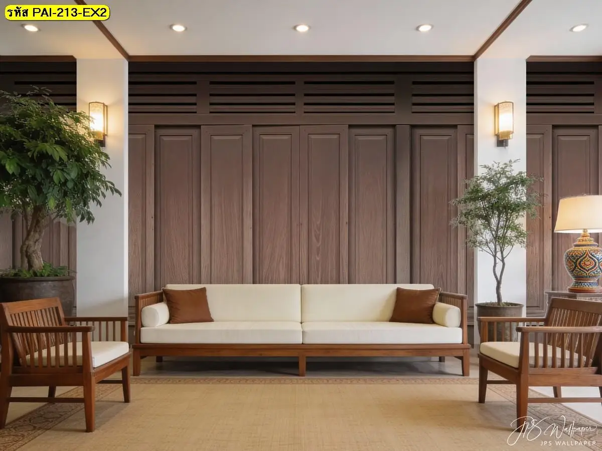 ภาพติดผนังลายผนังไม้ตกแต่งจากวอลเปเปอร์ลายไม้แนวคลาสสิกแบบวอลเปเปอร์ลายไม้สไตล์วินเทจที่ช่วยเพิ่มความหรูและความอบอุ่นให้ห้อง